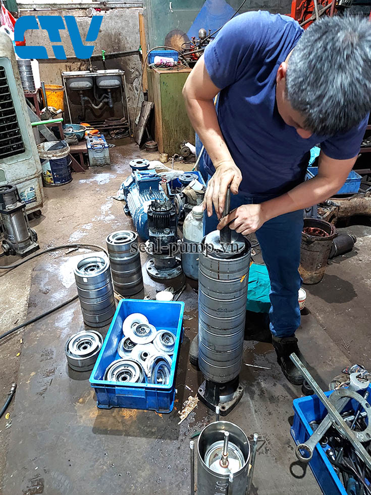 Thay cánh bơm trục đứng công nghiệp chất lượng, giá rẻ nhất