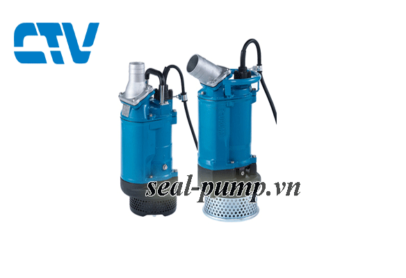 Cho thuê máy bơm chìm hố móng xây dựng Tsurumi KTZ47.5