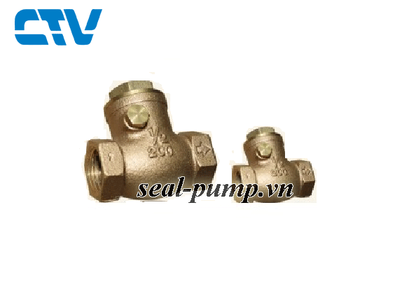 Van một chiều lá lật Sanwa nối ren