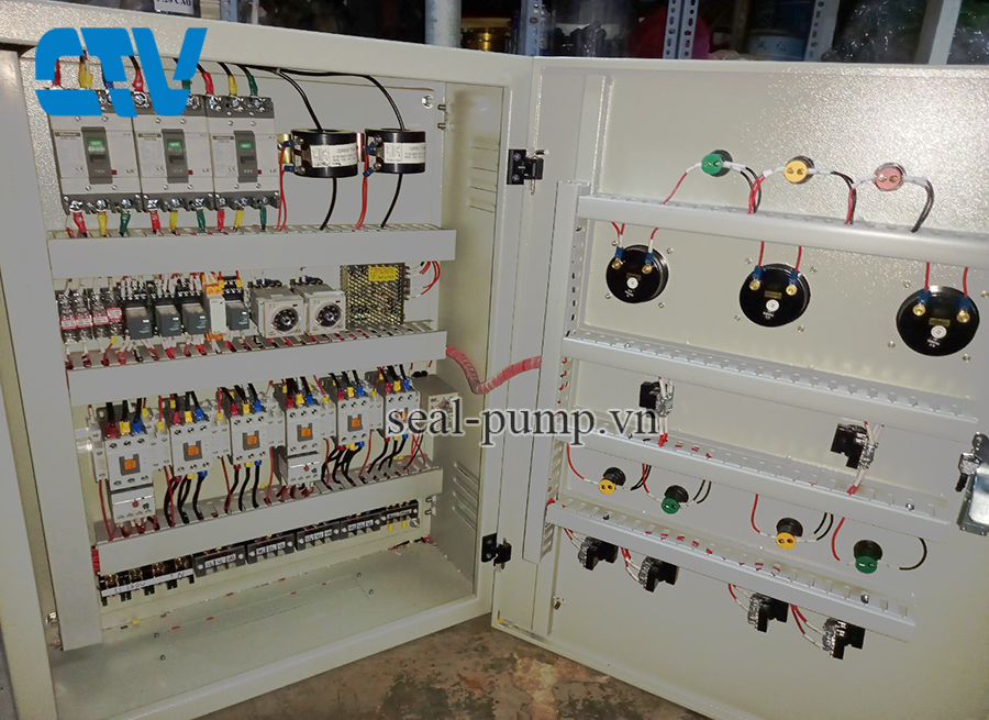 Tủ điện cho máy bơm cấp nước sạch sinh hoạt