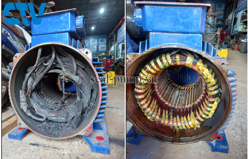 Nguyên nhân dẫn đến cháy động cơ máy bơm nước