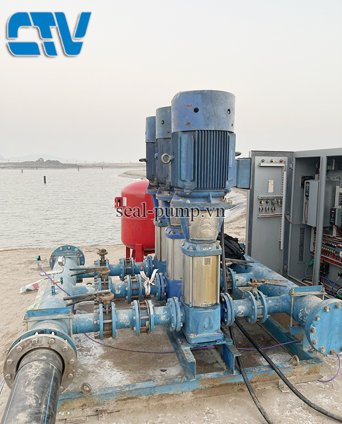 Thiết kế, lắp đặt hệ thống máy bơm tăng áp công nghiệp 37Kw