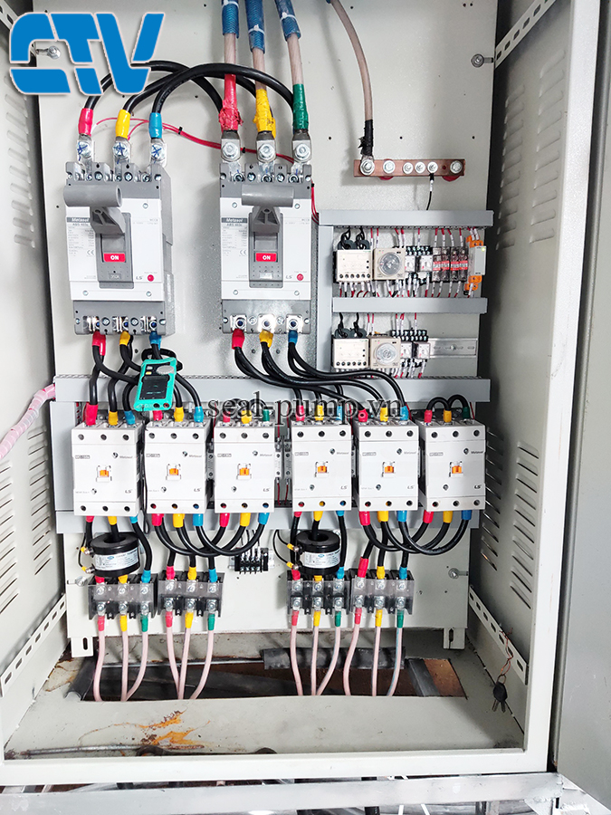 Tủ điện điều khiển động cơ bằng khởi động sao tam giác